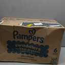 Pampers Swaddlers Diapers, Size 6 (23-44 lbs), 108 Count, Absorbent, Keeps Baby Dry and Comfortable, Skin Safe Disposable Baby Diaper