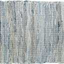 C&F Home Denim Rag 100% Cotton Vintage Boho Set of 6 Placemats 13" x 19" All Seasons Versatile Summer Farmhouse Country Beach Coastal Nautical Kitchen Dining Dinner Table Tabletop Decor Decoration