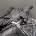 Luxudecor Black Comforter Set Queen Size, 7 Pieces Stripe Geometric Bed in a Bag, Geometric Comforter and Sheet Set, Soft Microfiber Complete Bedding Sets for All Seasons