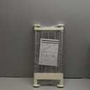 Hershii Expandable Shelf Rod Closet System 5-Bar Telescopic Heavy Duty Clothes Hanger Adjustable DIY Storage Organizer Shoe Rack (50-80cm/19.68-31.49inches, Ivory)