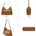 SYTRAH Hobo Bags for Women Slouchy Shoulder Suede Purse, Soft Crossbody Handbag with Multiple Pockets Casual Tote Purse