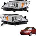 1 Pair Headlight Assembly Left and Right Side Replacement for 2008-2011 Impreza Bulkless Headlamp 84001FG070 84001FG060