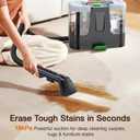 Portable Carpet & Upholstery Cleaner, 18Kpa Carpet Cleaner Machine for Deep Stain Removal, Spot Cleaner for Pet Accidents, Area Rugs, Stairs, Car Seats & Couches, Includes Tools & Self-Cleaning
