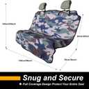 Back Seat Cover for Car Trucks Van SUV,Waterproof Rear Bench Towel Seat Covers for Dogs and Kids,Automotive Backseat Protector (Camouflage)