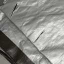Amazon Basics Multi Purpose Waterproof Poly Tarp Cover with Grommets, 20 x 20 ft, 10MIL Thick, Brown/Silver, 1-Pack