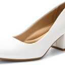 DREAM PAIRS Women's Pumps Low Chunky Block Heel Dress Shoes Closed Round Toe Comfortable Heels (7)