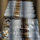 Hioasis 350pcs White and Gold Plastic Plates - Gold Plastic Dinnerware Set Includes 50 Dinner Plates, 50 Dessert Dinnerware, 50 Cups, 50 Rolled Napkin Cutlery Perfect for Wedding & Party