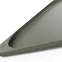 Smilool Silicone Pet Food Mat with Raised Edge for Food and Water Bowl, Dog Feeding Mats, Cat Food Trays for Floor Waterproof, Rubber Tray for Dogs and Cats, 24 x 16 x 0.8 Light Olive Green