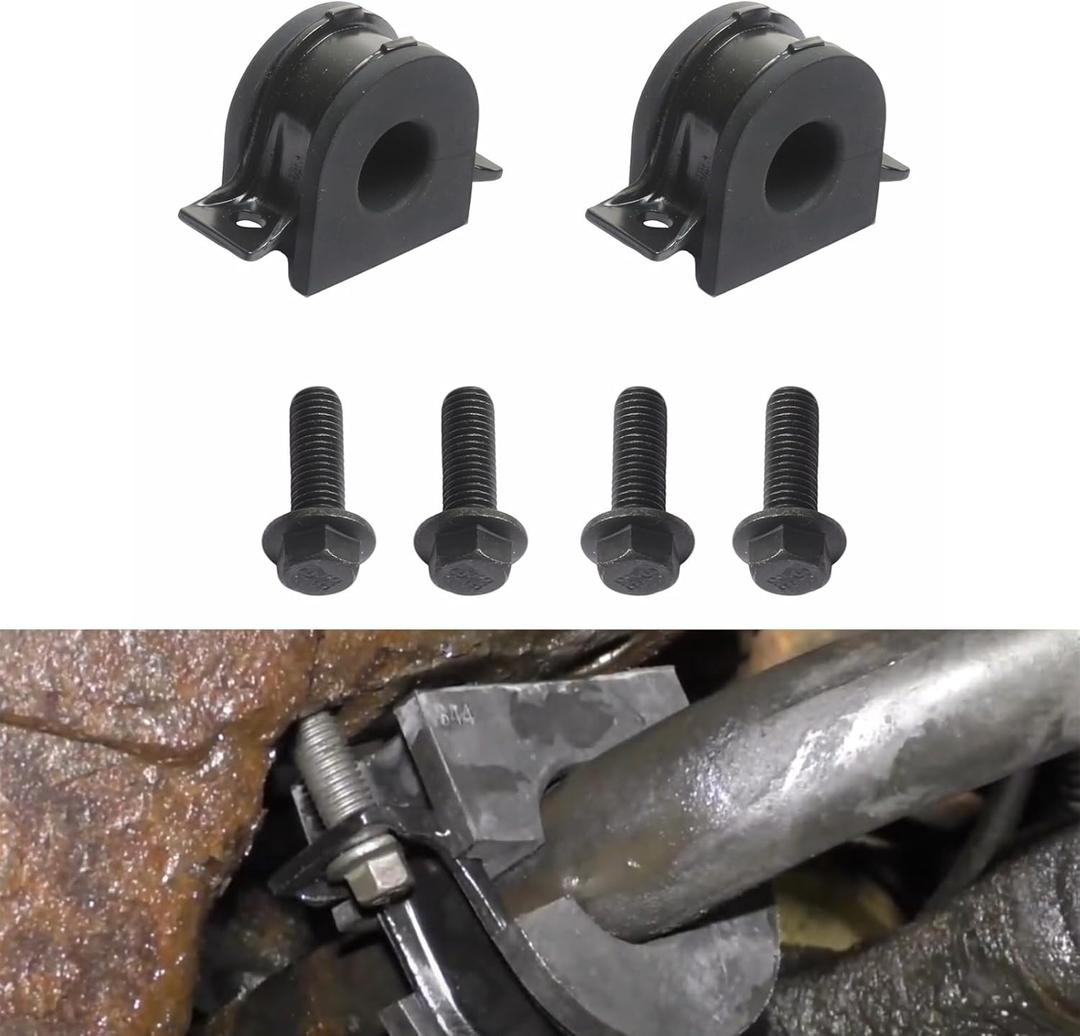 928-344 Front Sway Bar Bushings For Cadillac Chevy GMC Vehicle Escalade Avalanche Express Silverado Tahoe Suburban Savana Yukon Replace 1985-2007 Replace #K6408 28mm(Black)