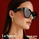 Le Specs. Air Heart Cat Eye Sunglasses Elegant Flattering Style for Women