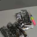 Grey Curly Crochet Hair 14 Inch GoGo Curl Crochet Hair for Women Short Beach Curl Water Wave Crochet Braids for Women 7 Packs Curly Braiding Hair for Boho Braids (14 Inch, 1B/Grey)