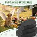 Pet Casket, Dog Casket, Casket for Dogs Burial, Pet Burial Box, Pet Burial Bag, Dog Coffin, Pet Caskets for Dogs, Cat Coffin for a Gentle Goodbye, Eco Friendly Dog Casket for Burial and Cremation(S)