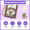 2 x XCHI Hats Gnomes Masks Fleur De Lis Mardi Gras Table Runner Carnival Table Decoration for Masquerade Party Home Kitchen Dining Holiday Decor 13x72 Inch