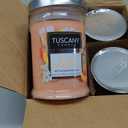 Tuscany Candle Peach Prosecco Long-Lasting Scented Jar Candle, 18 oz 4 Pack