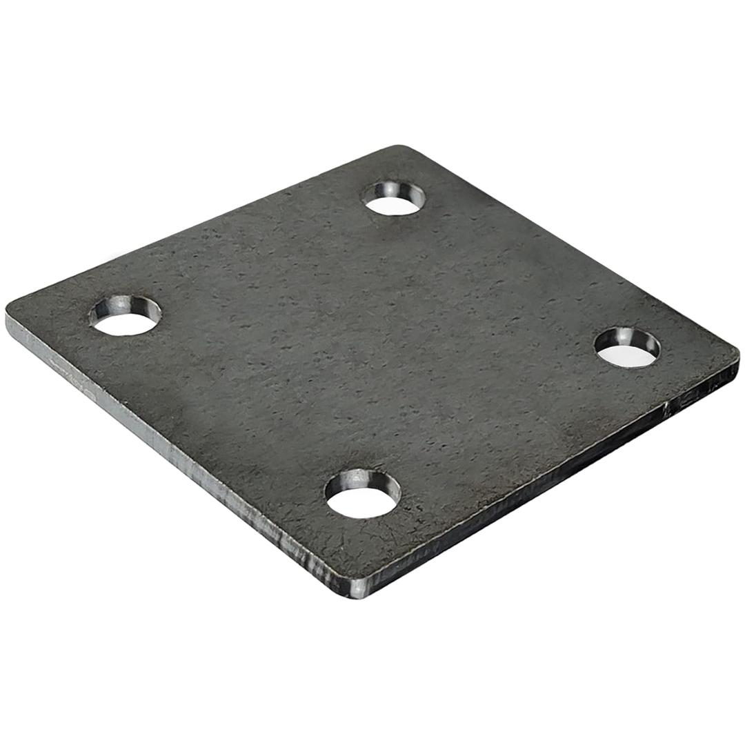 3-inch Steel Plate with Holes. 4 PCS 3"x3"Steel Plate Made from Premium 9 Gauge A36 Hot Rolled Mild Steel. Laser Cut Metal Plate with Smooth Edges. Weldable & Paintable Steel Plates.