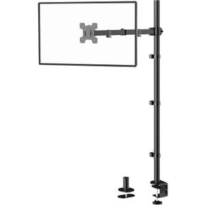 WALI Single Monitor Stand Desk Mount, 39 inch Tall Monitor Stand Fully Adjustable, Articulating Arm for Computer Screen up to 32 inch, 22lbs (M001XXL), Black