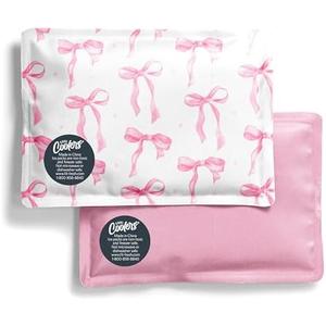 Fit & Fresh Cool Coolers 1 Pack Soft Ice for Lunch Bags, Flexible Stretch Nylon, Durable, Reusable Lunch Box Ice Packs, Soft Ice, Reusable Freezer Packs, Lunch Ice, Easy to Clean, Pink Bows