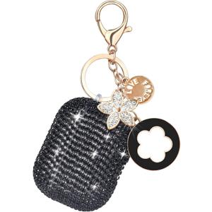 Bling Airpods iPods Pro 3 Case Cover 2025, VISOOM Rhinestone Airpods Pro 3 Cases Cute Glitter Jewelry Airpod iPod Pro3 Cases for Sparkly Apple AirPods iPods Pro 3rd Gen Case with Keychain for Women