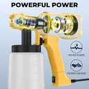 Paint Sprayer 400W, 3 Spray Patterns Hvlp Spray Paint Gun, Adjustable Spray Width & Flow, Container & Cleaning Tools, for House Painting, Furniture, Cabinets, Walls, Fence Etc
