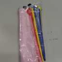 4 PCS A3 Colorful Mesh Zipper Bags Plastic Zipper File Bags for Office School Travel Home Supplies Storage