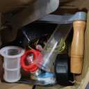 45 Gallon Gas Caddy Gasoline Diesel Can Hand Siphon Pump With Rolling Flat-Free Solid Rubber Wheels(Black)