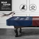 Pool Table Cover, Waterproof Indoor/Outdoor Heavy Leatherette Pool Table Accessories, Billiards Accessories for Protecting Felt, 7/8/9 Feet Fitted Billiard Covers Red & Blue(8FT/OG.)