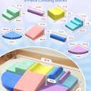 Twinkoo Extra Large 8-Piece Soft Climbing Toys for Toddlers, Foam Climbing Block Set with Jumbo Size, Boosts Motor Skills & Color Coordination, Safe Indoor Toy for Child Development, 8pcs Soft Play Area