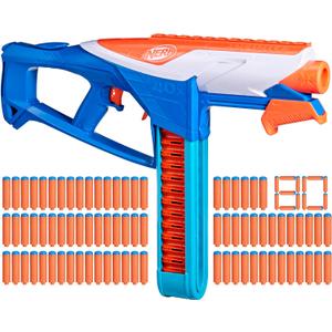 NERF N Series Infinite Dart Blaster, 80 N1 Darts Compatible Only N Series Blasters, 40 Dart Fast Load Battle Belt, Ages 8+