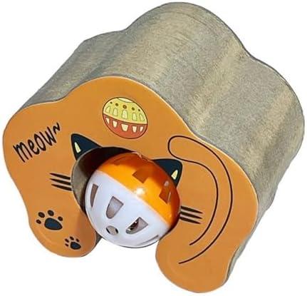 WBLBDBD Kitty A Kurlz Cat Toy – Magnetic Tracks for Interactive Play, Promoting Exploration, Movement, and Mental Stimulation with Bell Ball and Eco-Friendly Scratching Board (2025 New Model)