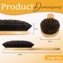 100% Boar Bristle Hair Brush for Women Set by Belula (L Size). Soft Natural Bristles for Thin and Fine Hair. Wooden Comb, Travel Bag and Spa Headband Included!