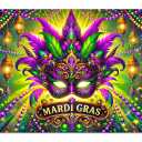 Mardi Gras Backdrop Mardi Gras Festival Mask Banner 71 x 43 inch Festival Carnival Masquerade Dress Up Prom Party Supplies Decorations Photoshoot Photography Background Photo Booth Props