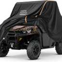 Kemimoto UTV Cover, All-Weather Protection UTV Cover Two Seater Compatible with Can Am Defender Polaris Ranger General Commander Rhino Pioneer Kawasaki Mule Teryx 2-3 Seaters 130" x 73" x 58" (Medium)