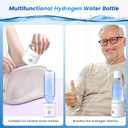 5000PPB Hydrogen Water Bottle, 3 in 1 Generator With SPE/PEM Electrolysis Technology, Water Ionizer Machine for Home, Office - White