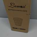 Lamosi 100 Pack 12 oz Clear Plastic Cups with Lids and Straws, Disposable Iced Coffee Cups with Lids for To-Go Cold Drinks, Smoothies and Slushie