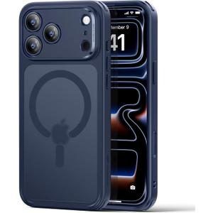 ESR for iPhone 17 Pro Max Case, Camera Control, Compatible with MagSafe, Shockproof Military-Grade Protection, Magnetic Phone Case for iPhone 17 Pro Max, Classic Hybrid Case, Frosted Blue