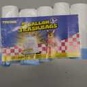 Small Trash Bags 4 Gallon with Drawstring, 1.1 Mil 15 Liter White Thick Unscented Small Plastic Garbage Bags for Bathroom, Wastebasket Liners for Toilet Home Office and Bedroom (4 Gal-120)