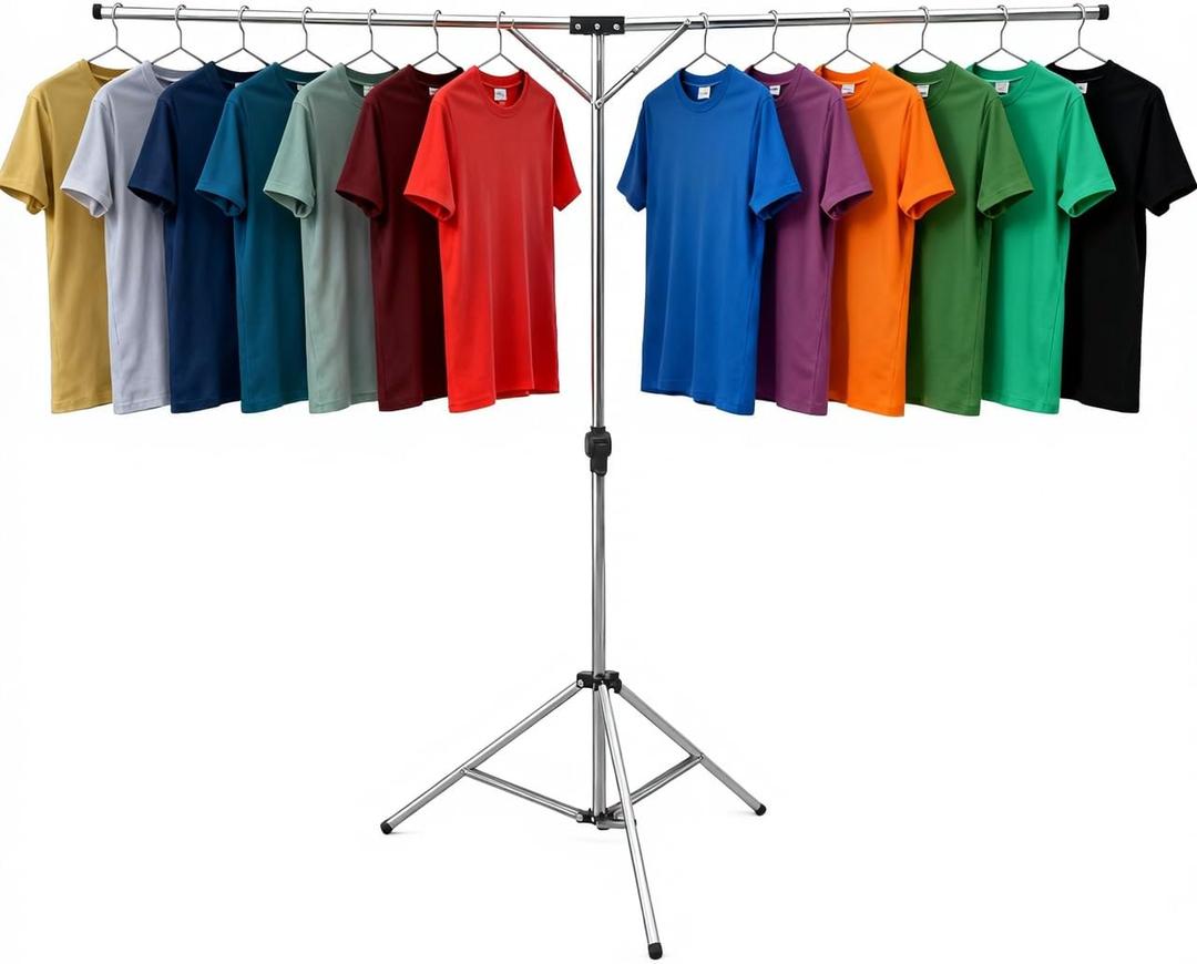 Foldable Portable Space Saving Clothes Drying Rack, Heavy Duty Stainless Steel Laundry Drying Racks, Adjustable High Capacity Garment Rack, with Windproof Hooks., 73 inches x 70 inches x 35 inches