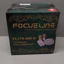 FOCUSLINE 175 Count Gold Dinnerware Set for 25 Guests - Disposable Plastic Plates with Gold Grid, Includes 25 Dinner & Salad Plates, Cups, Napkins, Cutlery Set for Wedding Parties