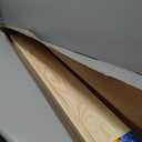 Fun Memories Picture Ledge Shelf for Wall, 48 inch Pine Wood Nursery Book Shelves Set of 2- Wall Book Shelves for Kids Room, Home Decor - Kitchen Spice-Natural