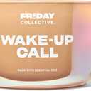 Friday Collective Wake-Up Call Candle, Sweet & Spicy Scented, Made with Essential Oils, 3 Wicks, 13.5 oz