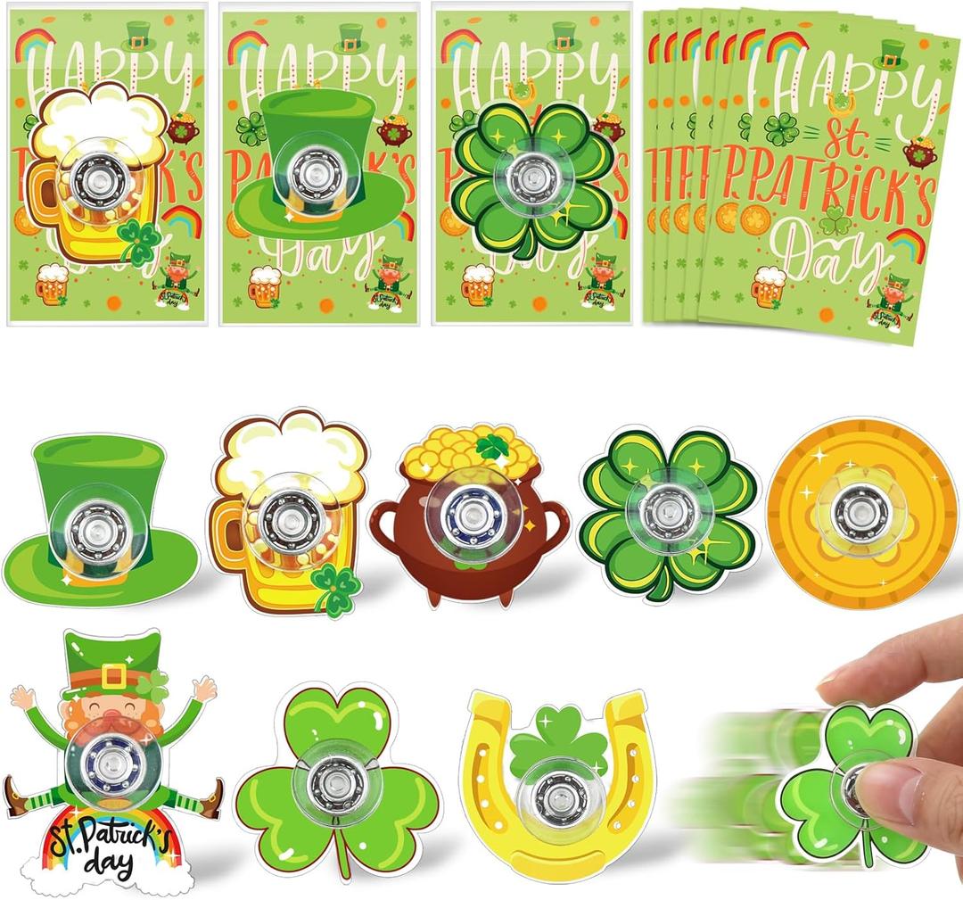 24 Pcs St Patrick's Day Toy Bulk, Green Stress Relief Sensory Toy for Kids & Adults, St Patrick's Day Party Favors Irish Gifts for Classroom Prizes Party Supplies Goodie Bag Stuffers