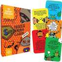 2 Pack Sunny Present Inner Superhero Cards for Kids - 42 Action Cards to Learn Important Skills Through Play: Emotion & Communication Skills, Discover Talents