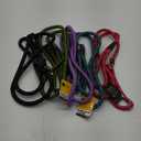 Fida Durable Slip Lead Dog Leash Bulk Pack of 5, Heavy Duty 1/2" x 6 FT Comfortable Strong Rope Slip Lead for Large, Medium & Small Dogs No Pulling Pet Training Leash with Highly Reflective (Mixed)