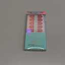 BTArtbox Press On Nails Short - Red Square Valentines Press On Nails with Glue for Women, Opaque Soft Gel Glue On Nails in 16 Sizes - 32 Stick On Nails Kit, Hot Lap