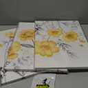 sechars Yellow Flower Canvas Wall Art Vintage Floral Painting Pictures Decor Modern Bedroom Bathroom Decoration (Yellow)