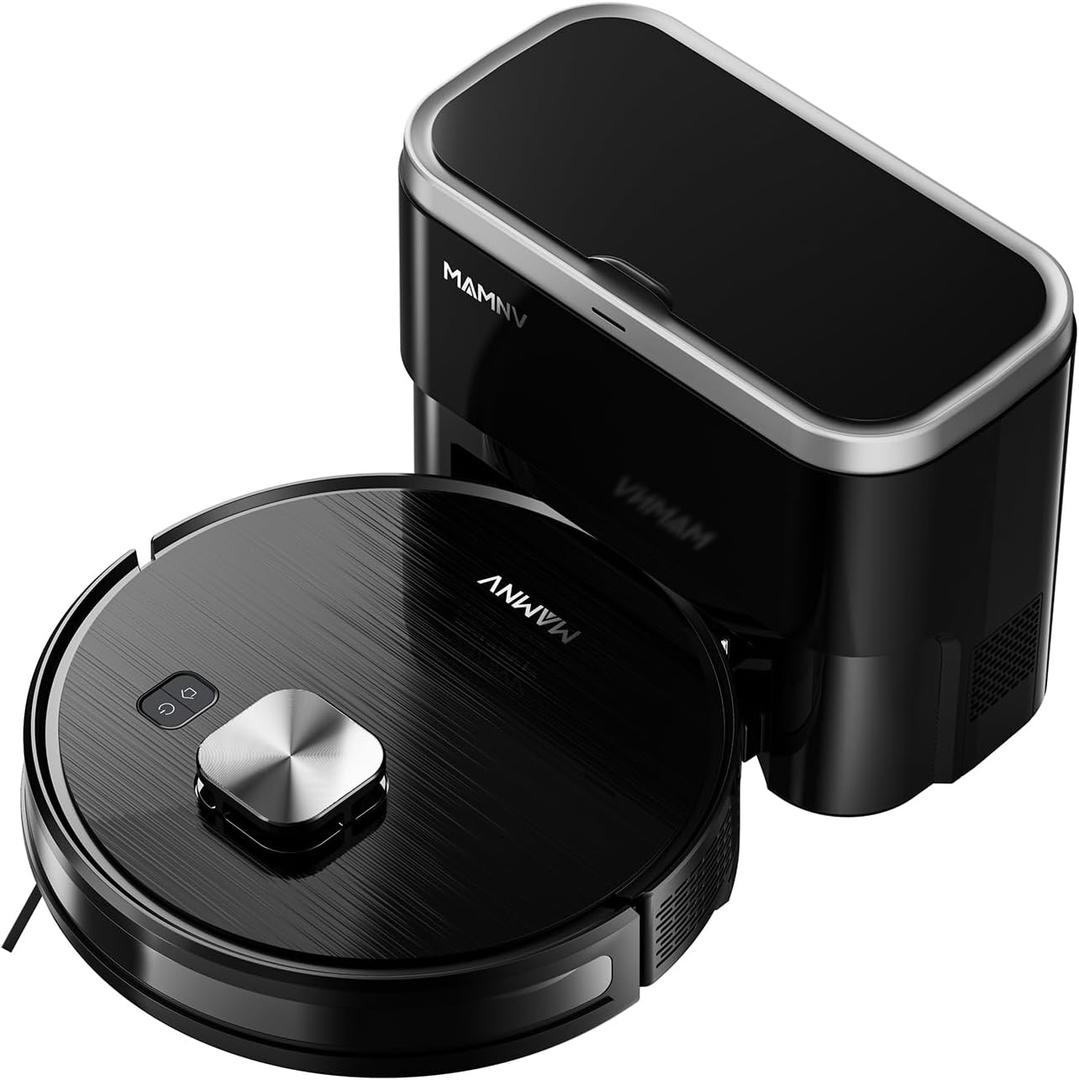 MAMNV Robot Vacuum and Mop Combo, 11500 Pa Suction, 3-in-1 Robotic Vacuum with Smart LiDAR Navigation, 90 Day Self-Emptying,160 Min Runtime,App/Voice Control, Ideal for Pet Hair, Carpet & Hard Floor