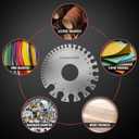 YESWELDER Round Dual Sided Metal Sheet Gage & Metal Sheet Thickness Gauge 2pcs Stainless Steel Wire Welding Gauge 2-Packs