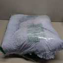 WESTERN HOME WH Calming Dog Bed & Cat Bed, Anti-Anxiety Donut Dog Cuddler Bed, Warming Cozy Soft Dog Round Bed, Dog Cat Cushion Bed for Small Medium Dogs and Cats (30.0"L x 30.0"W x 8.0"Th, Light Blue)