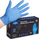 TitanFlex Nitrile Exam Gloves, Blue, 6-mil, Heavy Duty Nitrile Gloves, Mechanic Disposable Gloves, Latex Free, Powder Free (Blue(large 100))
