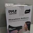 PYLE 50W Megaphone Speaker PA Bullhorn - Built-in Siren, Adjustable Volume Control, 35mm Aux Input, 1554 Meters Range, Perfect for Sports Events, Emergency Drills, and Outdoor Activities, Black
